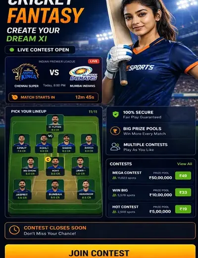 Fgtsup (fgts up) fantasy cricket & matchday visual 3